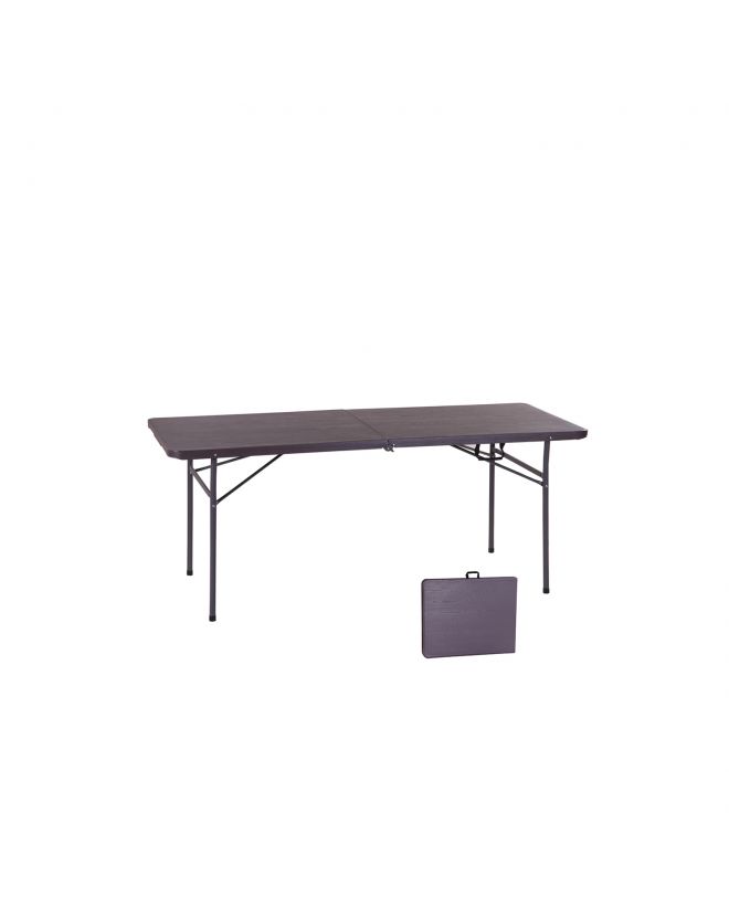 BLOW Τραπέζι Συνεδρίου - Catering Πτυσσόμενο (Βαλίτσα), HDPE Καρυδί  180x74x74cm