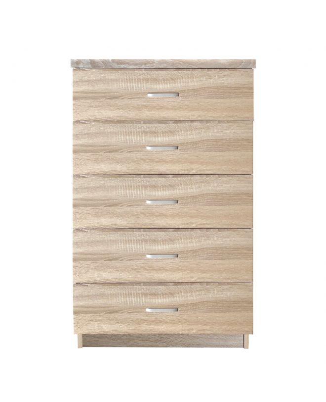 DRAWER Συρταριέρα με 5 Συρτάρια, Απόχρωση Sonoma  60x40x97cm