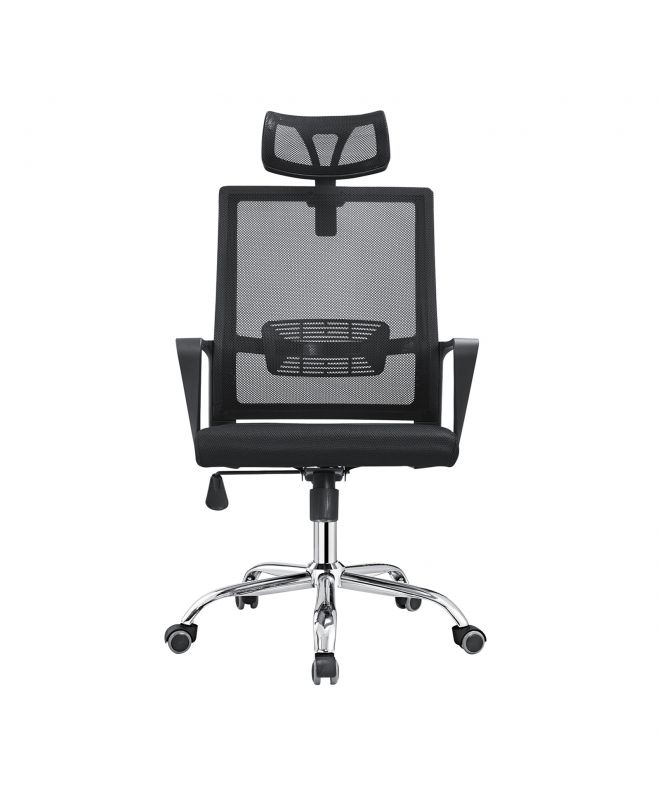 BF2030 Πολυθρόνα Γραφείου Διευθυντή Mesh Μαύρο  58x67x110/118cm