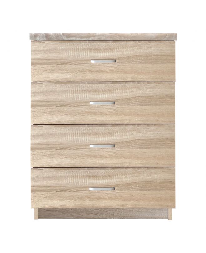 DRAWER Συρταριέρα με 4 Συρτάρια, Απόχρωση Sonoma  60x40x80cm