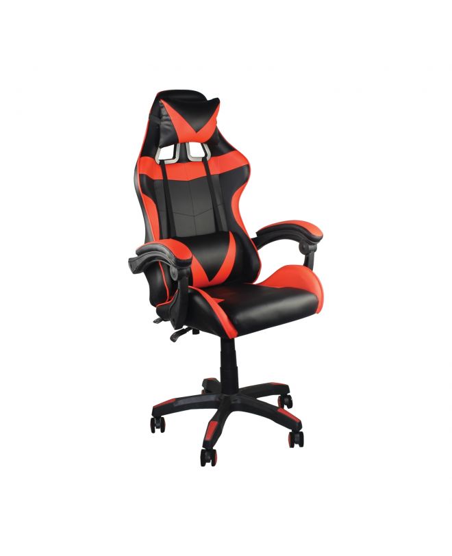 BF7850 Gaming Πολυθρόνα Γραφείου Διευθυντή Pu Μαύρο-Κόκκινο  63x70x117/127cm