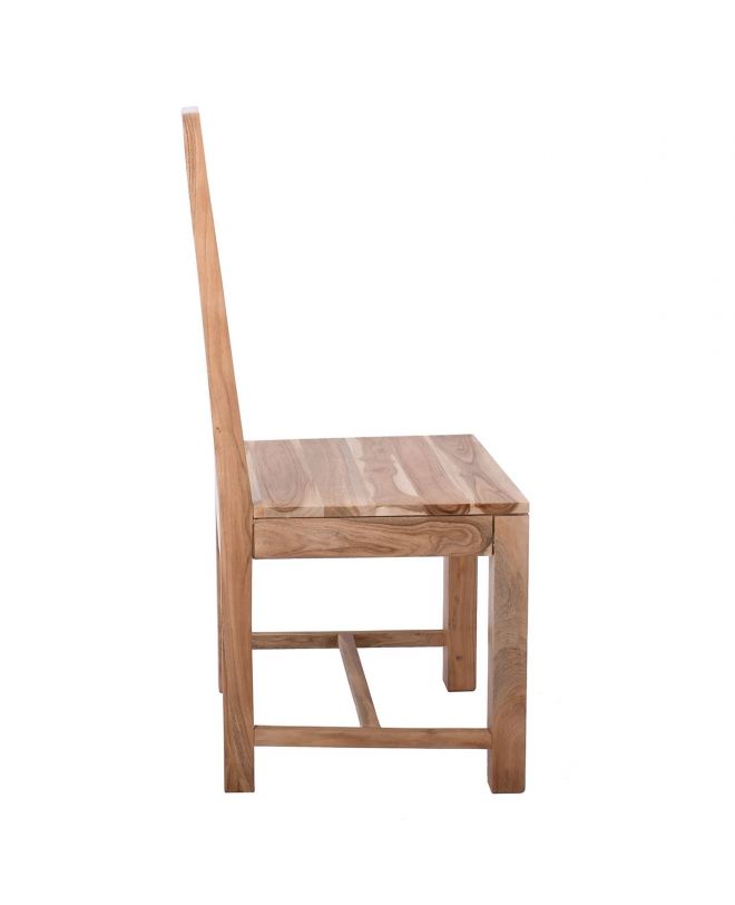 LIZARD MAX Καρέκλα Τραπεζαρίας Ξύλο Ακακία Φυσικό  45x51x100cm