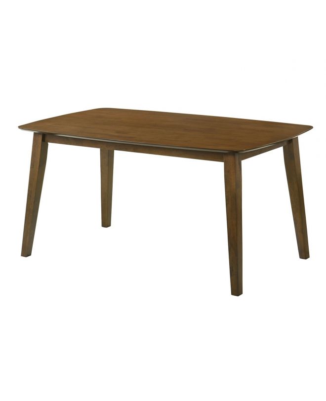 DOM Τραπέζι Τραπεζαρίας, Mdf Απόχρωση Καρυδί  150x90x75cm