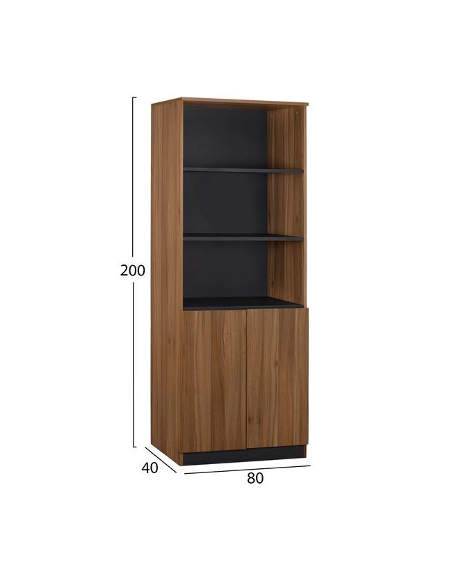 ΕΠΑΓΓΕΛΜΑΤΙΚΗ ΒΙΒΛΙΟΘΗΚΗ ΓΡΑΦΕΙΟΥ SUPREME HM2354 80x40x200Υ εκ.