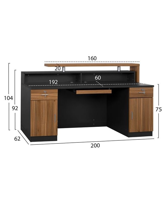 ΕΠΑΓΓΕΛΜΑΤΙΚΟ ΓΡΑΦΕΙΟ ΥΠΟΔΟΧΗΣ SUPREME 200Χ62Χ104 HM2362