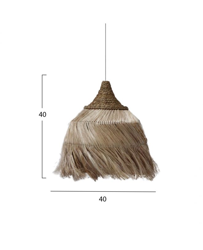 ΦΩΤΙΣΤΙΚΟ ΟΡΟΦΗΣ ΑΠΟ ΙΝΕΣ MENDONG GRASS ΣΕ ΦΥΣΙΚΟ 40x40x40Yεκ.HM7776