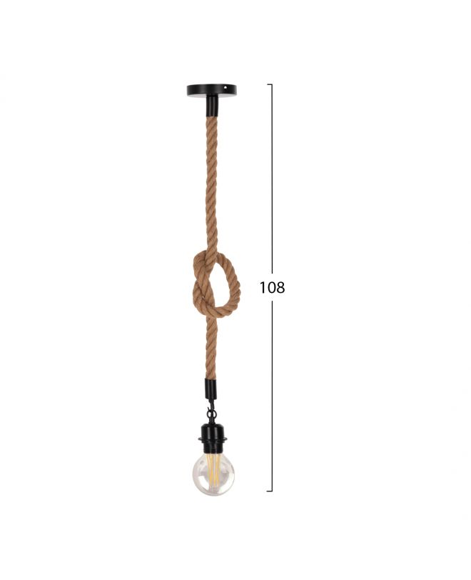 ΦΩΤΙΣΤΙΚΟ ΟΡΟΦΗΣ HM4042 ΣΧΟΙΝΙ 1m ΜΗΚΟΣ ΠΑΧΟΥΣ 1.6cm ΝΤΟΥΙ ΡΟΔΕΛΑΣ Ε27