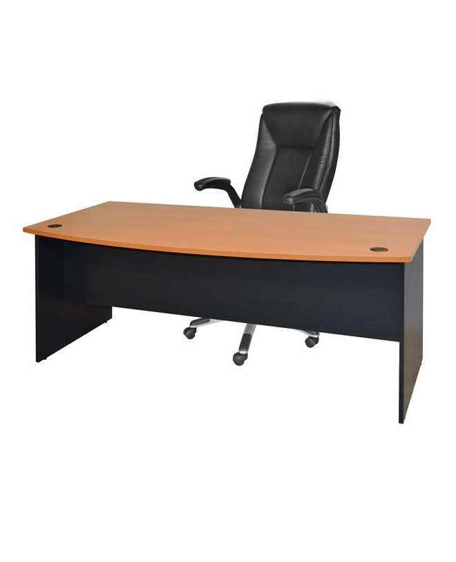 ΓΡΑΦΕΙΟ ΕΠΑΓΓΕΛΜΑΤΙΚΟ 180x93.5x74. EXECUTIVE HM2017.01 ΓΚΡΙ-ΟΞΙΑ
