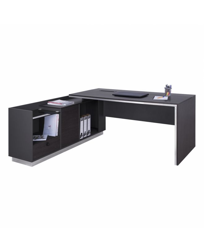 ΓΡΑΦΕΙΟ ΕΠΑΓΓΕΛΜΑΤΙΚΟ ΔΕΞΙΑ ΓΩΝΙΑ ROSEWOOD HM2112L 200X170X76Υ εκ.