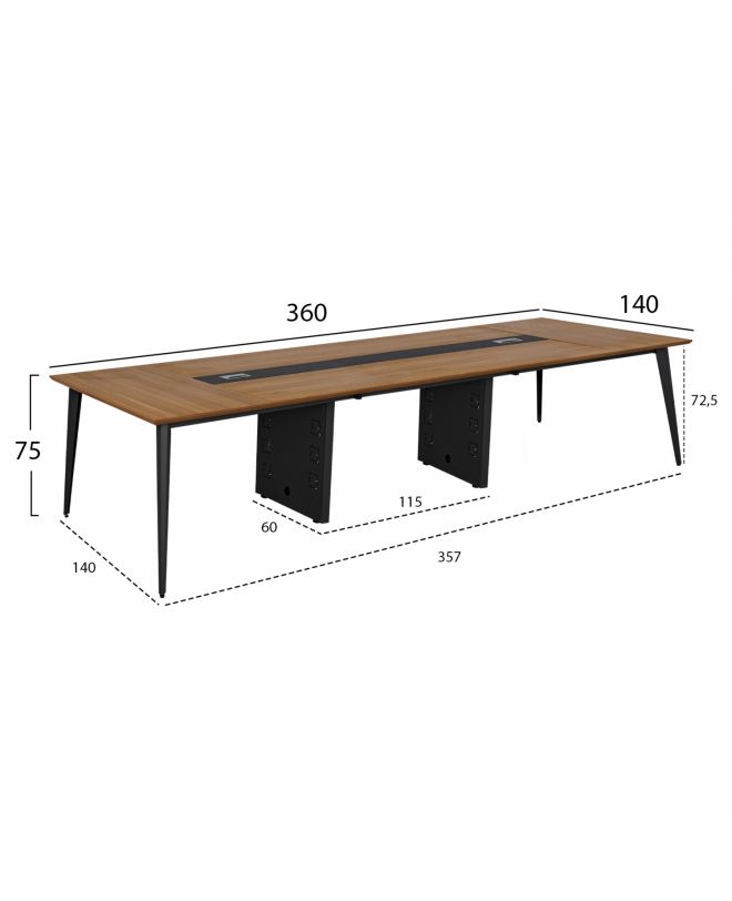 ΓΡΑΦΕΙΟ ΕΠΑΓΓΕΛΜΑΤΙΚΟ ΣΥΝΕΔΙΑΣΕΩΝ SUPREME HM2377 360X140X75Υ εκ.
