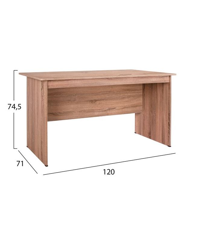 ΓΡΑΦΕΙΟ ΜΕΛΑΜΙΝΗΣ 120x71x74,5 HM2285.02 ΣΕ ΧΡΩΜΑ SONAMA