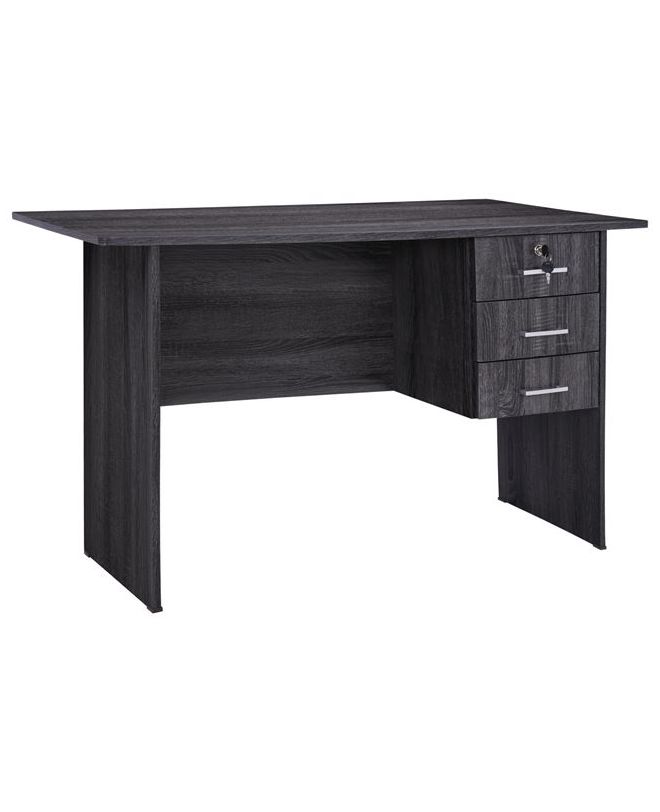 ΓΡΑΦΕΙΟ ΜΕΛΑΜΙΝΗΣ 120x60x75Υεκ.ΜΕ 3 ΣΥΡΤΑΡΙΑ ΣΕ ΑΝΘΡΑΚΙ ΧΡΩΜΑ HM2268.01
