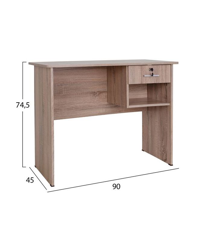 ΓΡΑΦΕΙΟ ΜΕΛΑΜΙΝΗΣ ΜΕ ΣΥΡΤΑΡΙ HM2283.02  SONAMA 90X45X74,5Y