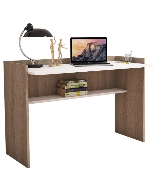 ΓΡΑΦΕΙΟ ΜΕΛΑΜΙΝΗΣ SONAMA ΛΕΥΚΟ 118x58x80Υεκ.HM9227.12