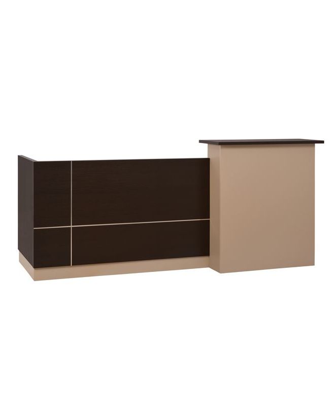 ΓΡΑΦΕΙΟ ΥΠΟΔΟΧΗΣ 240X82 WENGE ΜΠΕΖ HM2068.01 240x82x105cm