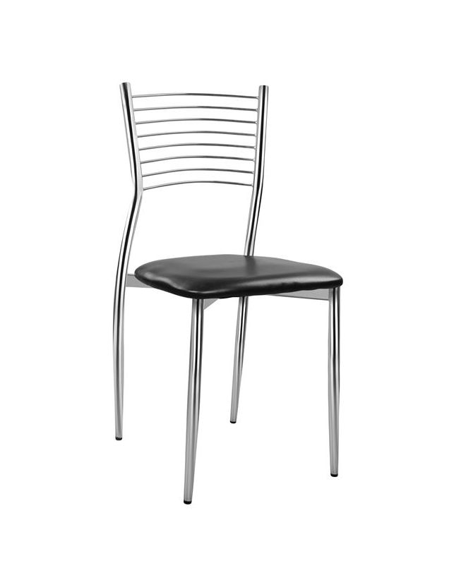 ΚΑΡΕΚΛΑ ELVIRA HM0025.02 ΜΕ ΚΑΘΙΣΜΑ ΑΠΟ ΜΑΥΡΟ PU 40X44X83 εκ.