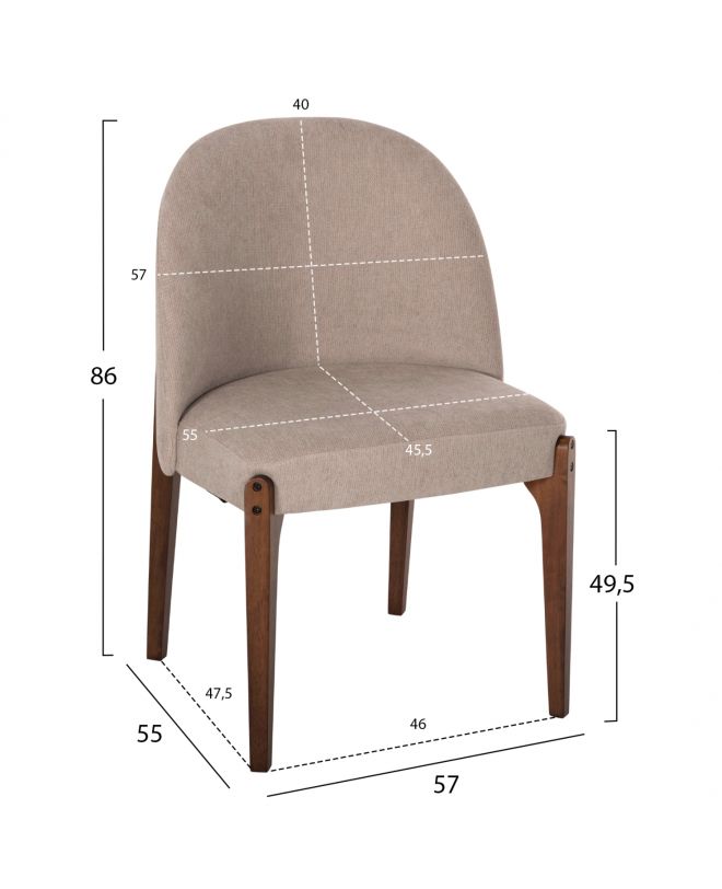 ΚΑΡΕΚΛΑ HM9744.02 ΚΑΡΥΔΙ ΧΡΩΜΑ 57x55x86εκ.