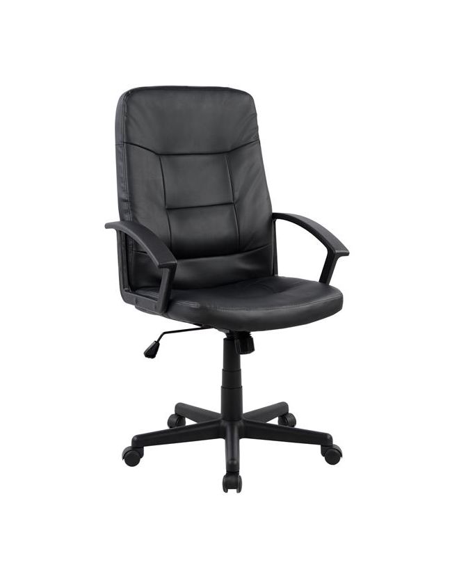 ΚΑΡΕΚΛΑ ΓΡΑΦΕΙΟΥ ΜΑΥΡΟ PU HOMEMARKT ΔΙΕΥΘΥΝΤΙΚΗ 64x56x105-114Y εκ.HM1033
