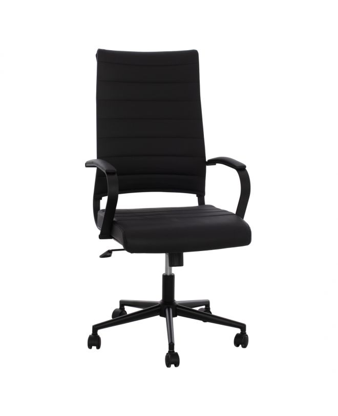 ΚΑΡΕΚΛΑ ΓΡΑΦΕΙΟΥ SUPERIOR HM1165.01 ΜΑΥΡΟ PU ΔΙΕΥΘΥΝΤH 62x71,5x113 εκ.
