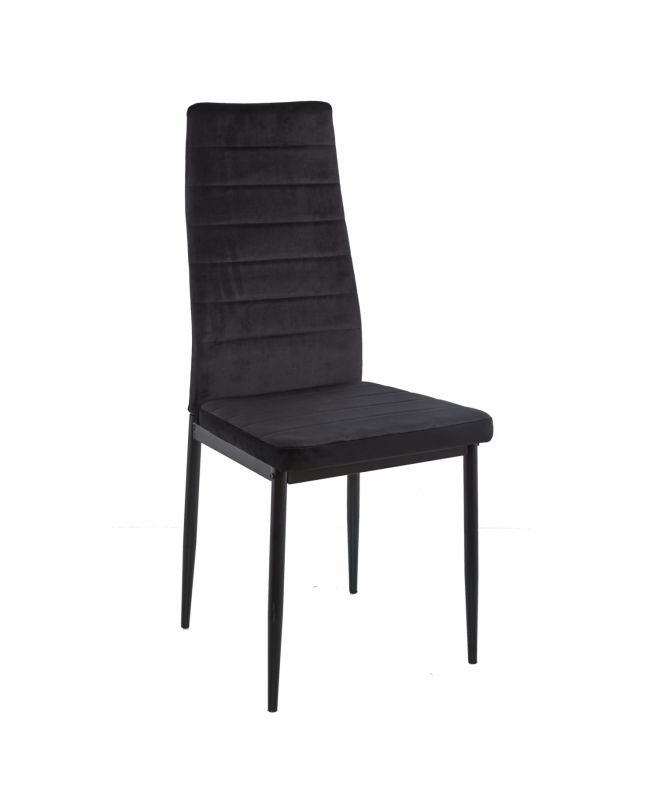ΚΑΡΕΚΛΑ ΜΕΤΑΛΛΙΚΗ LADY HM0037.34 ΜΑΥΡΟ ΒΕΛΟΥΔΟ ME ΜΕΤΑΛΛΙΚΟ ΣΚΕΛΕΤΟ K/D