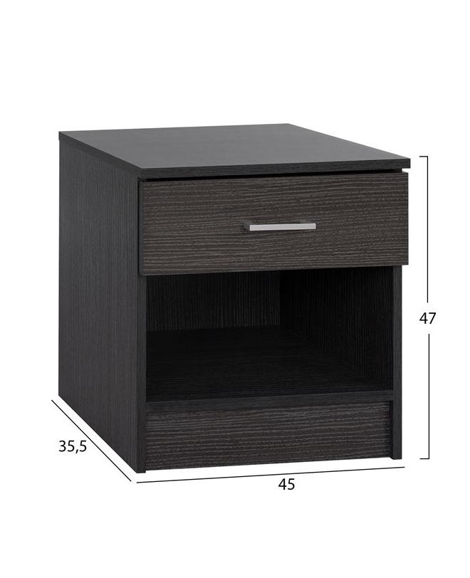 ΚΟΜΟΔΙΝΟ ΜΕ 1 ΣΥΡΤΑΡΙ ZEBRANO 45x35,5x47Υ εκ. HM2345.02