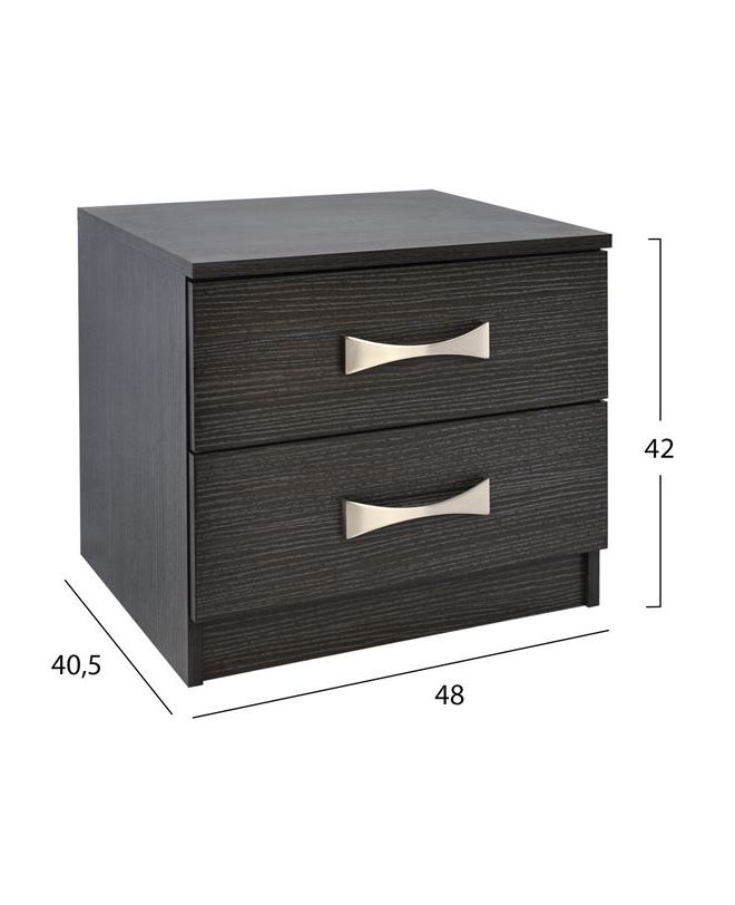 ΚΟΜΟΔΙΝΟ ΜΕ 2 ΣΥΡΤΑΡΙΑ ΚΑΙ ΧΕΡΟΥΛΙ HM2235.01 ZEBRANO 48x40x42Yεκ.