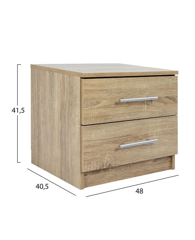 ΚΟΜΟΔΙΝΟ ΜΕΛΑΜΙΝΗΣ HM2220.02 SONAMA 48X40,5X41,5 εκ.
