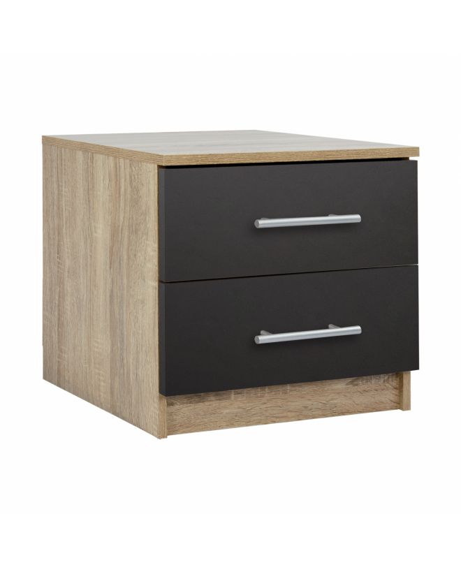 ΚΟΜΟΔΙΝΟ ΜΕΛΑΜΙΝΗΣ HM2220.04 SONAMA-ΓΚΡΙ 48X40X41Υ εκ.