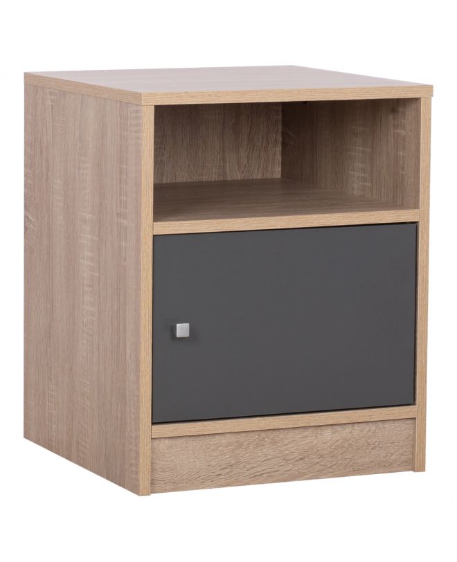 ΚΟΜΟΔΙΝΟ ΜΕΛΑΜΙΝΗΣ MALORY HM2205.04 SONAMA-ΓΚΡΙ 40x40x50