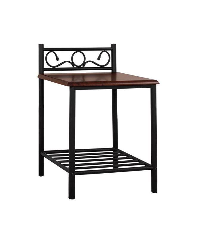 ΚΟΜΟΔΙΝΟ SUZIE HM388 ΑΠΟ ΜΕΤΑΛΛΟ ΚΑΙ ΞΥΛΟ 45x35x48-61 εκ.