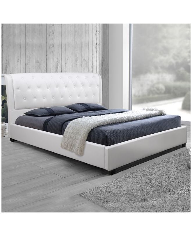 ΚΡΕΒΑΤΙ ODALYS 150x200 εκ. ΜΕ PU ΛΕΥΚΟ HM549.01