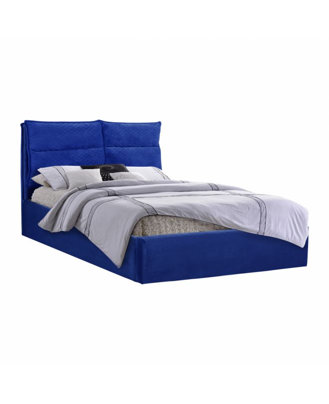 ΚΡΕΒΑΤΙ ROYALTY ΑΠΟ ΒΕΛΟΥΔΟ ΜΠΛΕ ΥΠΕΡΔΙΠΛΟ 160x200 εκ. HM563.08