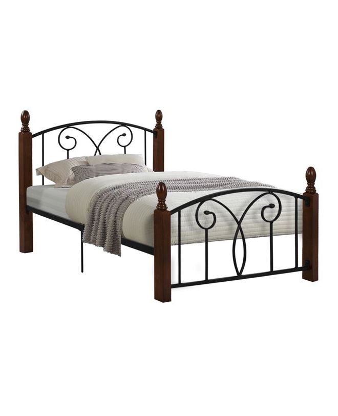 ΚΡΕΒΑΤΙ SUZIE ΜΕΤΑΛΛΟ ΞΥΛΟ ΜΟΝΟ ΣΤΡΩΜΑ 90x190 εκ. HM389