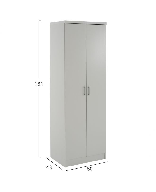 ΝΤΟΥΛΑΠΑ 2ΦΥΛΛΗ BAILEY ΜΕ ΤΡΙΑ ΡΑΦΙΑ HM337.05 ΜΕΛΑΜΙΝΗ ΛΕΥΚΗ 60Χ43Χ181Υεκ.