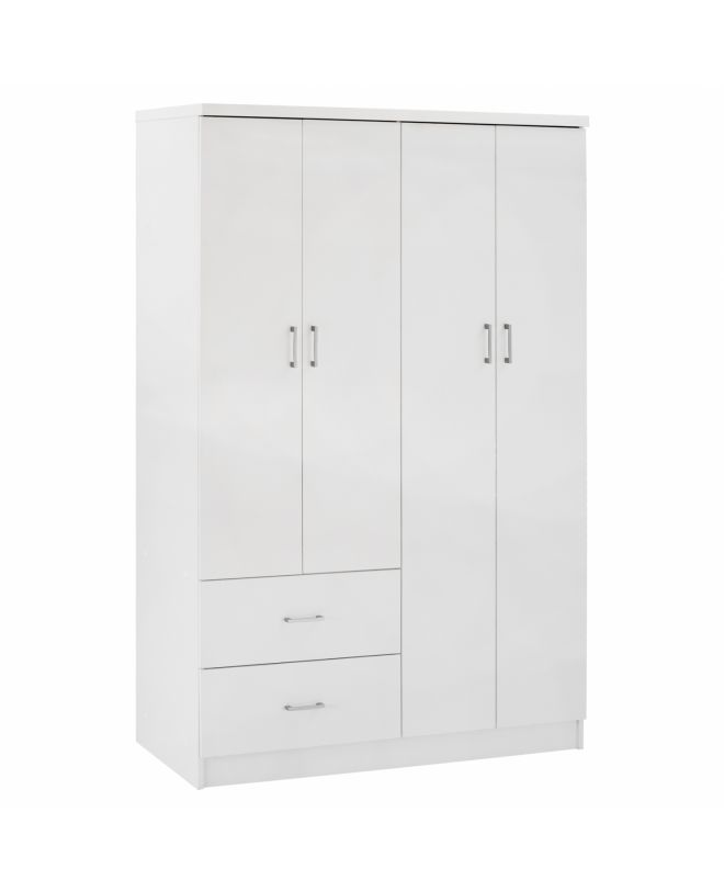 ΝΤΟΥΛΑΠΑ 4ΦΥΛΛΗ ME 2 ΣΥΡΤΑΡΙΑ HM339.05 ΛΕΥΚΗ 120Χ42,5Χ180,5 εκ.