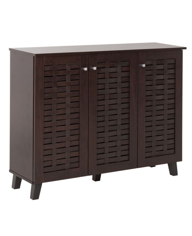 ΠΑΠΑΠΟΥΤΣΟΘΗΚΗ-ΝΤΟΥΛΑΠΙ PRODY HM9610.01 ΜΕΛΑΜΙΝΗ WENGE 3 ΠΟΡΤΕΣ 115x34x89Υεκ.