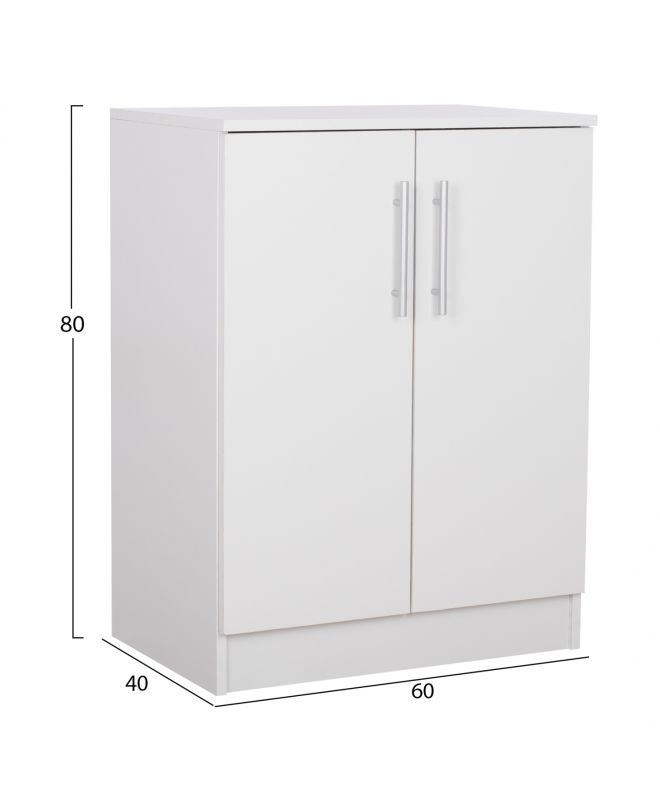 ΠΑΠΟΥΤΣΟΘΗΚΗ ΝΤΟΥΛΑΠΙ EMERIE ΞΥΛΙΝΗ HM2206.05 ΛΕΥΚΗ 60x40x80 εκ.