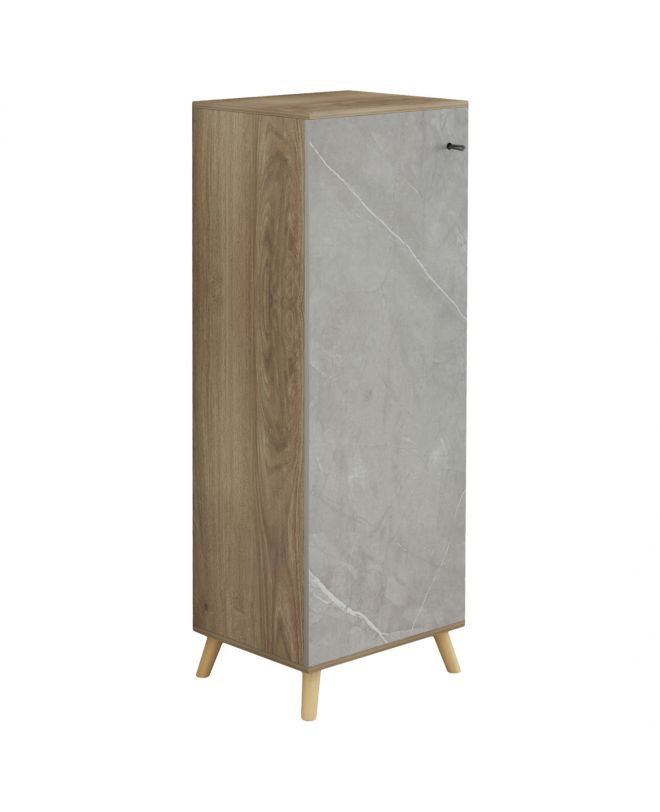 ΠΑΠΟΥΤΣΟΘΗΚΗ-ΝΤΟΥΛΑΠΙ ALVARO HM8954.11 ΜΕΛΑΜΙΝΗ SONAMA-STONE TEXTURE 50Χ38Χ135Yεκ.