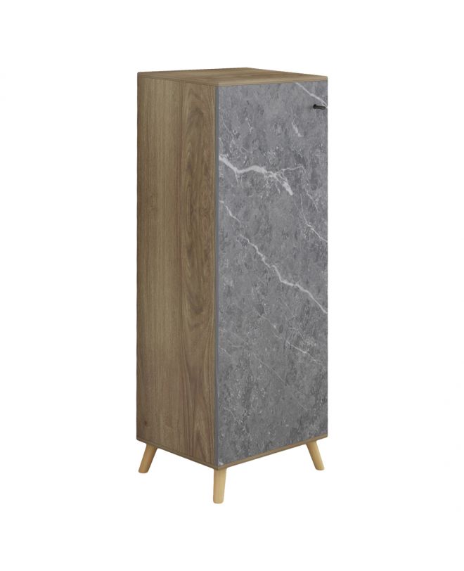 ΠΑΠΟΥΤΣΟΘΗΚΗ-ΝΤΟΥΛΑΠΙ ALVARO HM8954.12 ΜΕΛΑΜΙΝΗ SONAMA-STONE TEXTURE 50Χ38Χ135Yεκ.