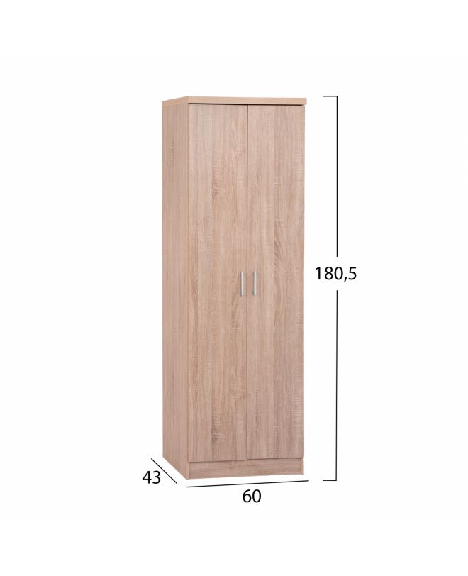 ΠΑΠΟΥΤΣΟΘΗΚΗ ΞΥΛΙΝΗ ΜΕ 6 ΡΑΦΙΑ 60X43X180.5εκ. SONAMA HM2379.02