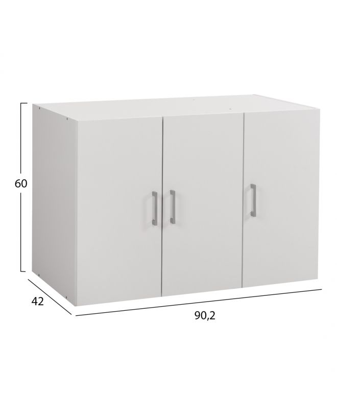 ΠΑΤΑΡΙ 3ΦΥΛΛΗΣ ΝΤΟΥΛΑΠΑΣ ΜΕΛΑΜΙΝΗΣ ALIVIA HM351.05 ΣΕ ΧΡΩΜΑ ΛΕΥΚΟ 90,2x42x60Yεκ.