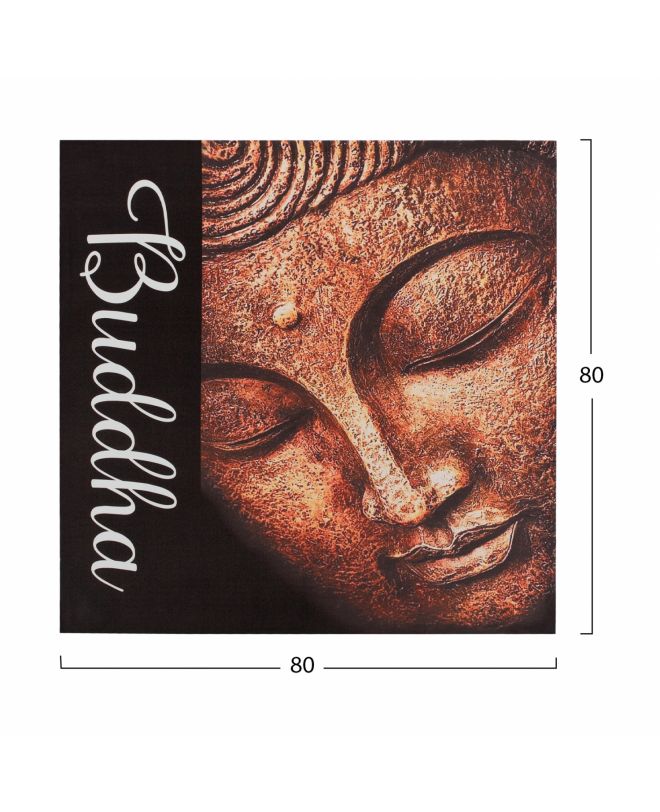 ΠΙΝΑΚΑΣ ΚΑΜΒΑΣ BUDDHA2 HM7156.02 80X80X2.5 εκ.