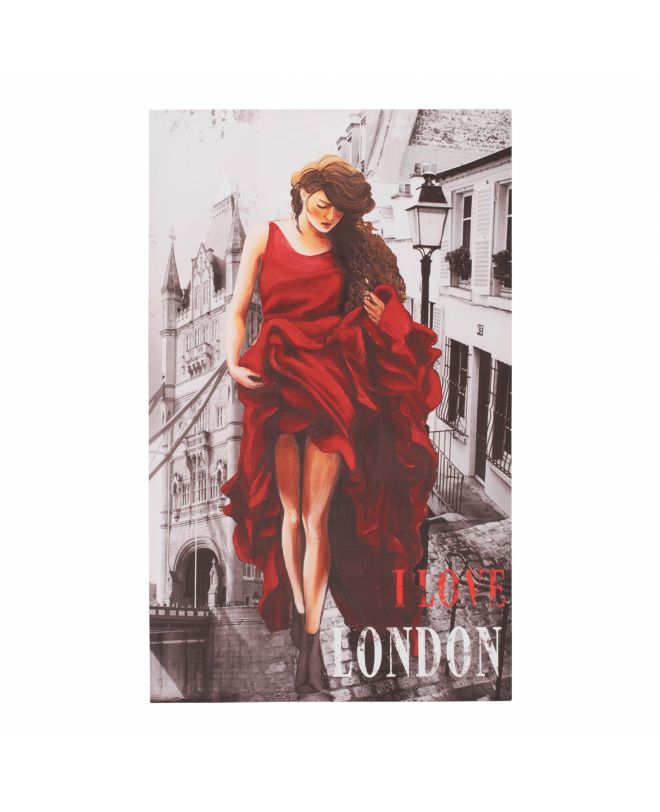 ΠΙΝΑΚΑΣ ΚΑΜΒΑΣ LONDON WOMAN HM7155.05 120X70X2.5 εκ.