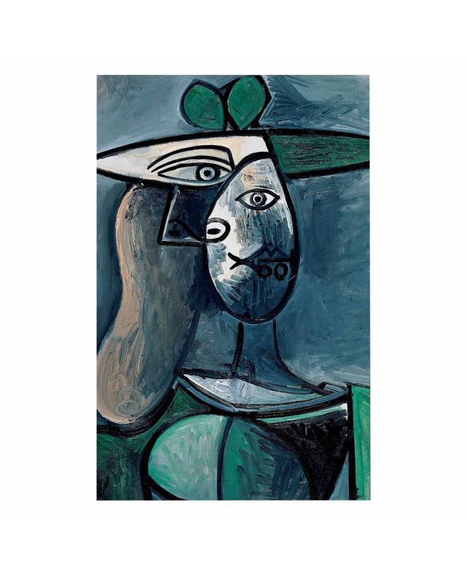 ΠΙΝΑΚΑΣ ΚΑΜΒΑΣ ΤΥΠΟΥ WOMAN WITH GREEN HAT HM7193.01 45X70X3 εκ.