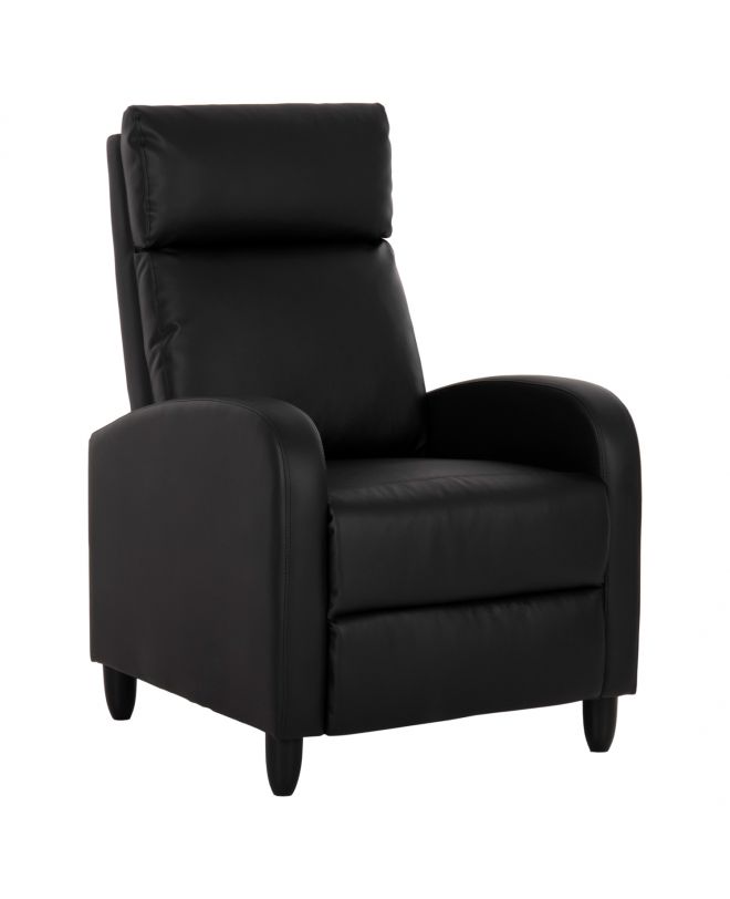 ΠΟΛΥΘΡΟΝΑ RELAX HIBER HM9782.11 ΜΑΥΡΟ PU 67,5x90x104Υ εκ.