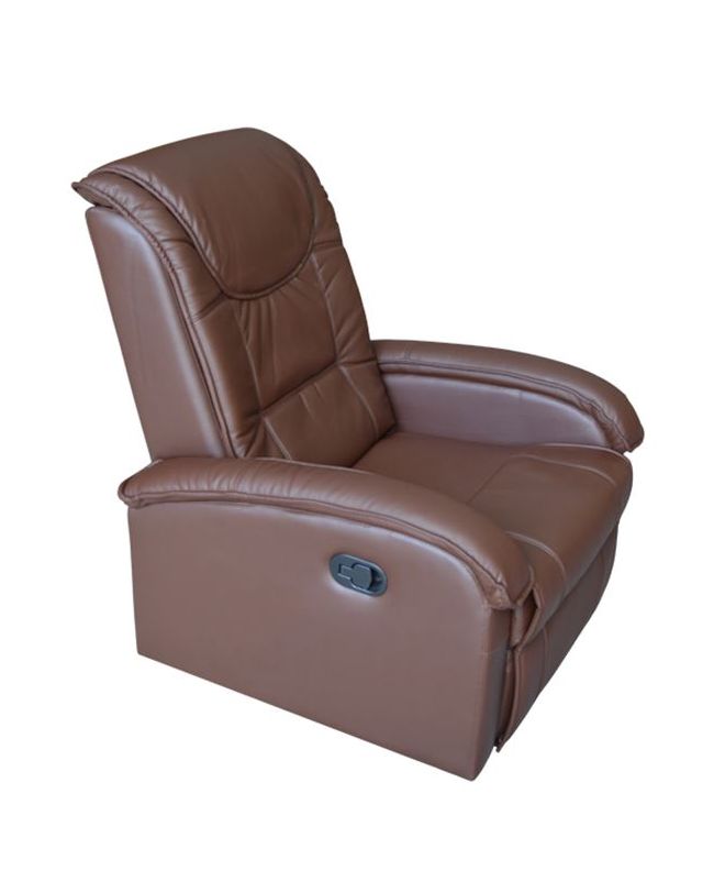 ΠΟΛΥΘΡΟΝΑ RELAX ΜΕ ΜΗΧΑΝΙΣΜΟ MASSAGE HM0026.03 PU ΚΑΦΕ ΣΚΟΥΡΟ 80x96x97 εκ.
