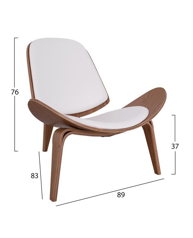 ΠΟΛΥΘΡΟΝΑ SUPERIOR PLUS HM1128.03 ΦΥΣΙΚΟ ΜΕ ΛΕΥΚΟ ΜΑΞΙΛΑΡΙ PU 89x83x76Yεκ.