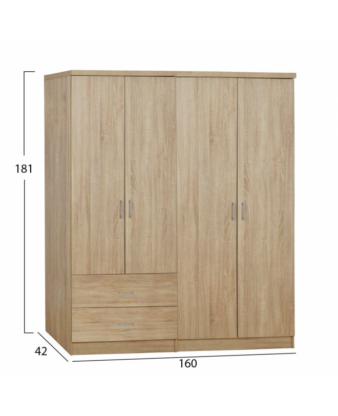 ΣΕΤ 2 ΤΜΧ ΝΤΟΥΛΑΠΑ 4ΦΥΛΛΗ SONAMA 160X42X181 HM11351.02