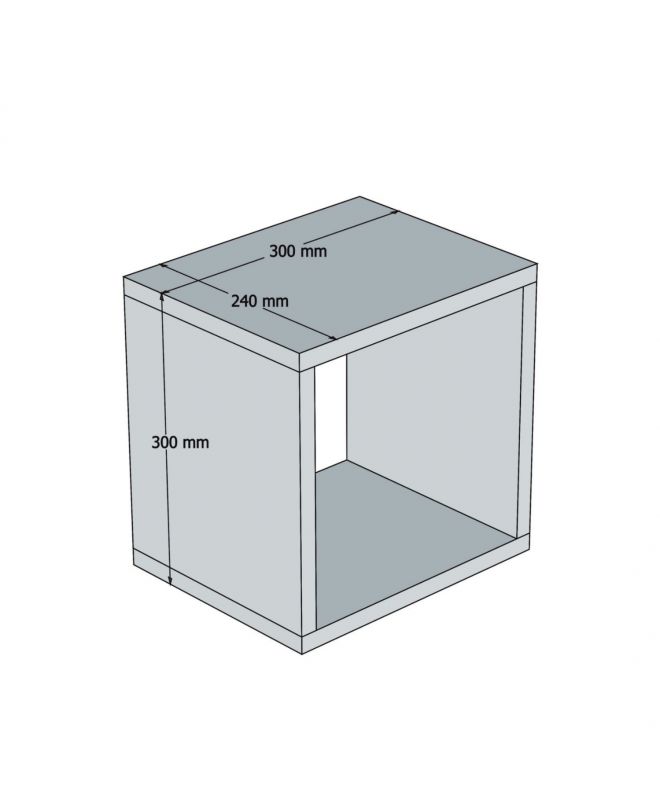 ΣΕΤ ΡΑΦΙΑ ΤΟΙΧΟΥ 5ΤΜΧ ΜΕΛΑΜΙΝΗΣ HM9519.05 ΜΠΛΕ 30x30x24Y εκ.