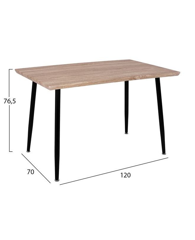 ΣΕΤ ΤΡΑΠΕΖΑΡΙΑΣ 5ΤΜΧ HM10350.01 ΤΡΑΠΕΖΙ 120x70x76,5 cm & ΚΑΡΕΚΛΕΣ VEGAS